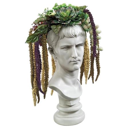 DESIGN TOSCANO Bust Planters of Antiquity Statues: Emperor Caligula EU2221
